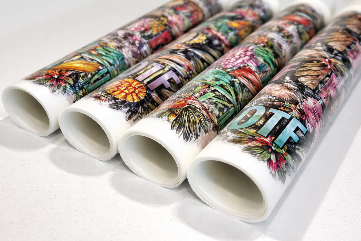 DTF transfer sheet ready for heat press application