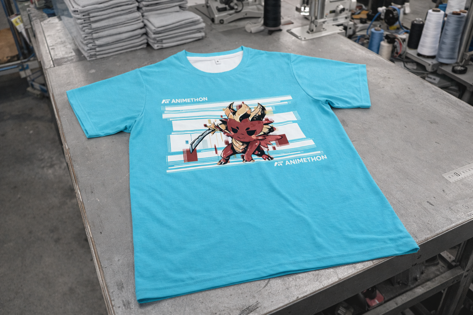 Sublimated jersey with all-over print design in vibrant colors